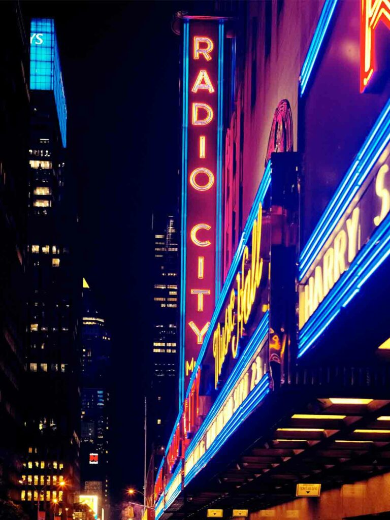 Neon Radio City Hall New York